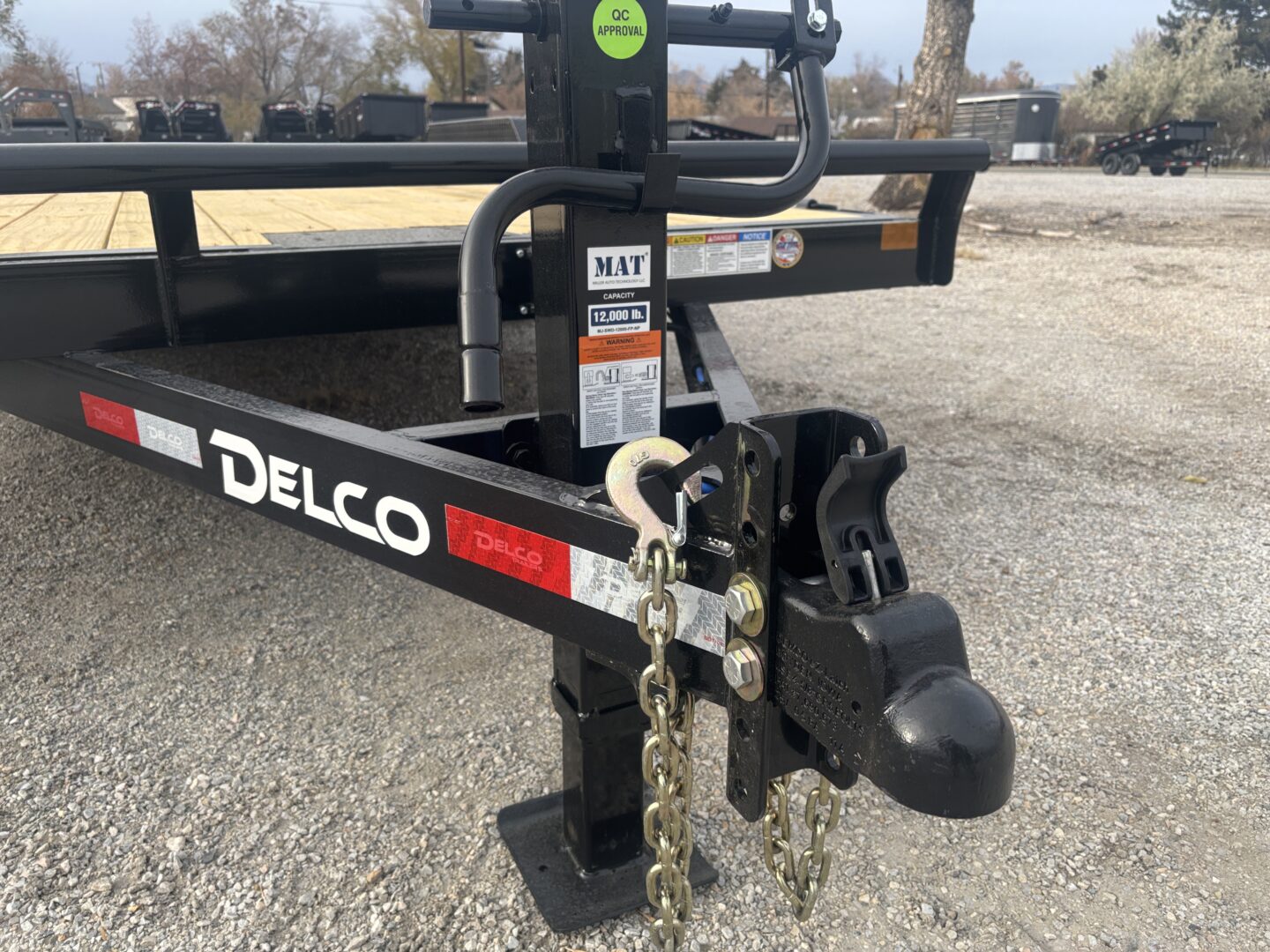 83x18 Car Hauler – 12K GVW, 5' Slide-In Ramps – Black - Image 3