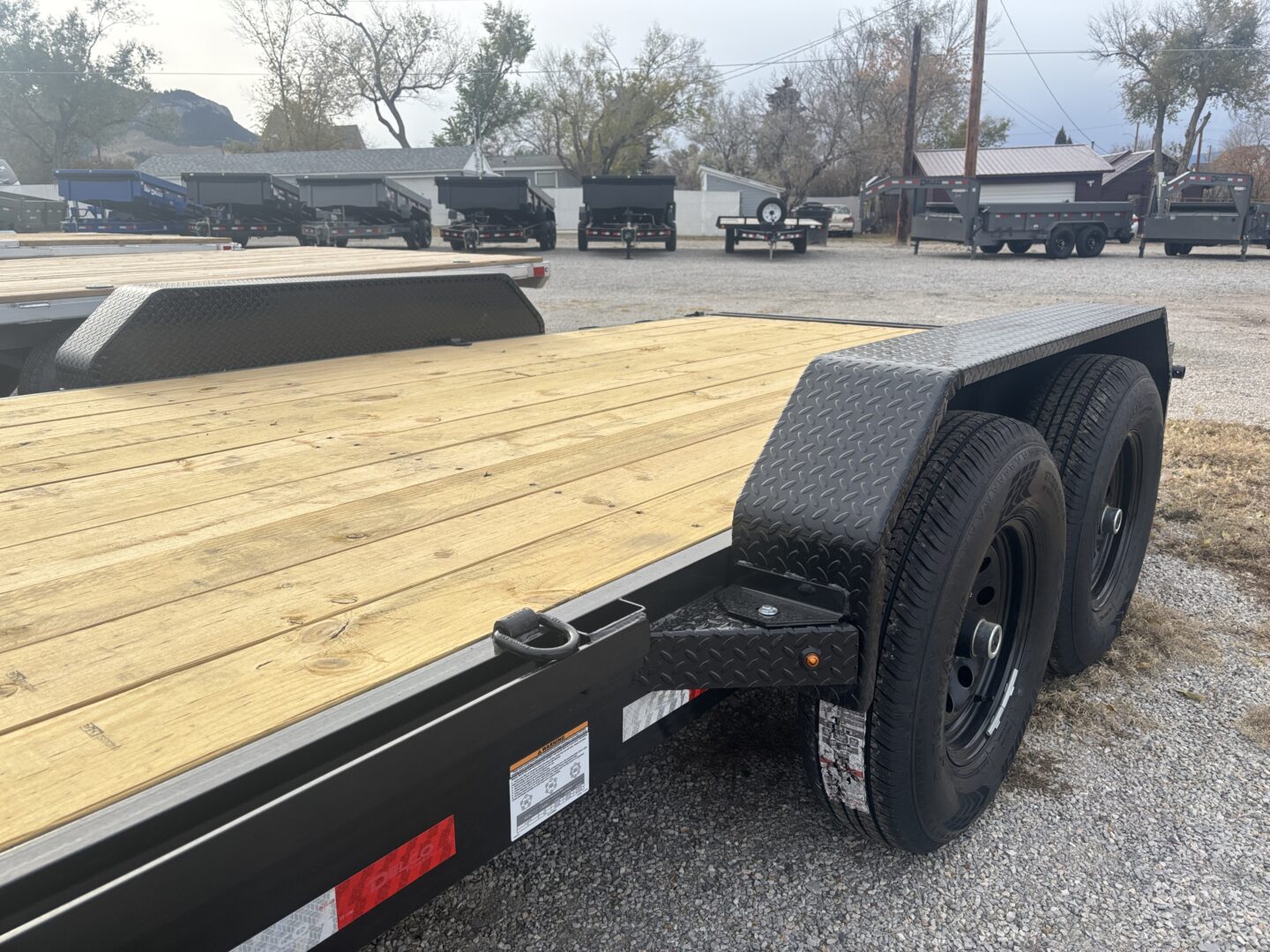 83x18 Car Hauler – 12K GVW, 5' Slide-In Ramps – Black - Image 5