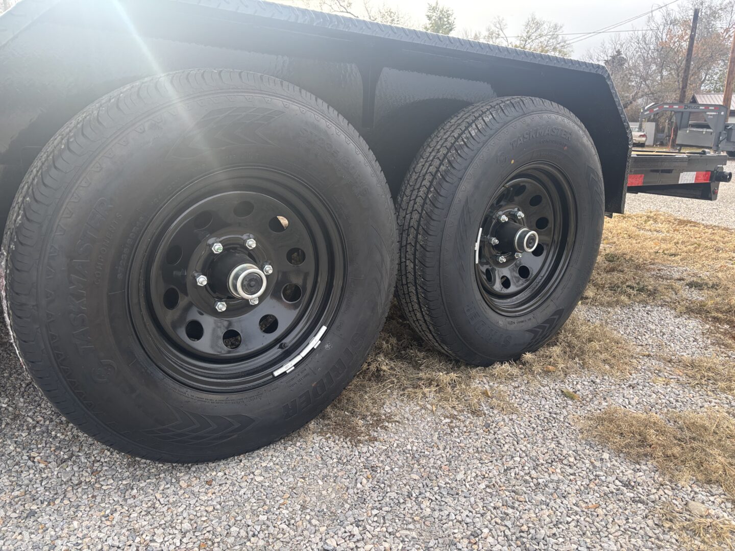 83x18 Car Hauler – 12K GVW, 5' Slide-In Ramps – Black - Image 6