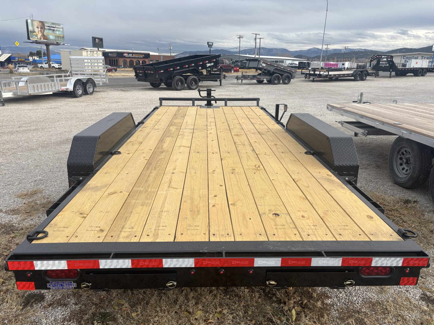 83x18 Car Hauler – 12K GVW, 5' Slide-In Ramps – Black - Image 8