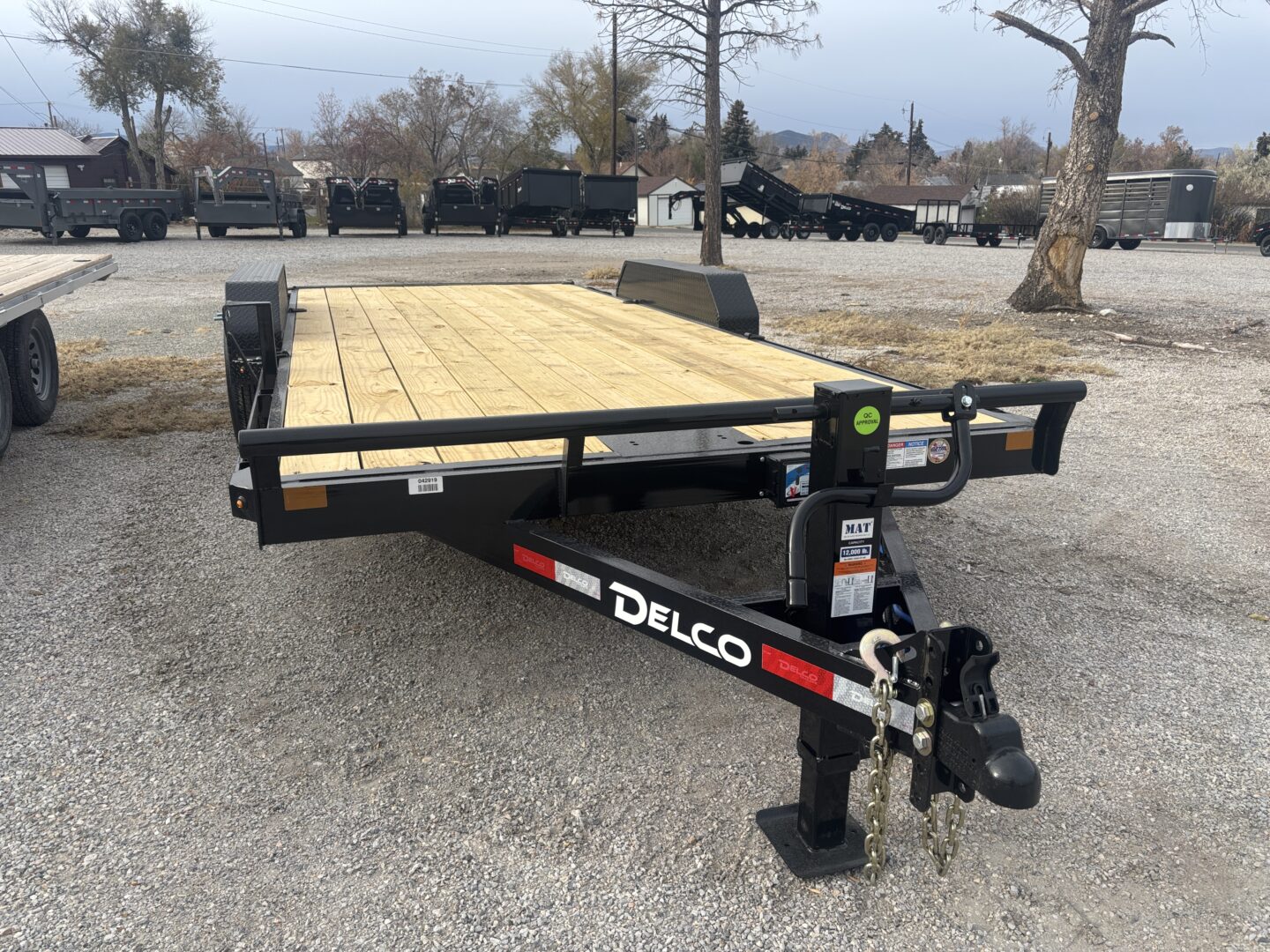 83x18 Car Hauler – 12K GVW, 5' Slide-In Ramps – Black